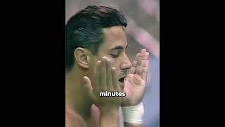 He smashed his head and still won gold...😨