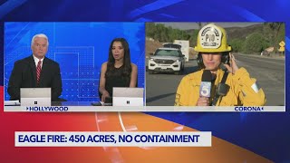 'Eagle Fire' near Corona 321 acres, evacuations ordered