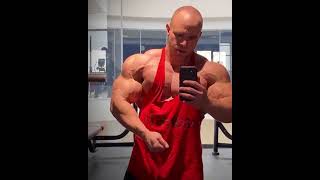 Big bald muscle giant and his big muscles