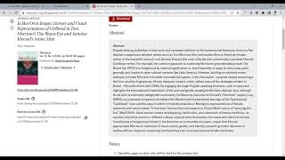 Searching the JSTOR Database