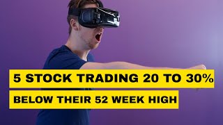 5 STOCK PRICES ARE 20 TO 30% LOWER THAN THEIR 52-WEEK HIGH | 5 stocks that are trading at a discount