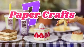 DIY - How to Make : 7 Paper Crafts | Food Stuff