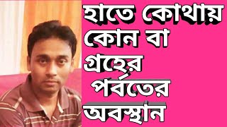 হাতে কোথায় কোন গ্রহ বা পর্বতের অবস্থান | Palmistry bangla