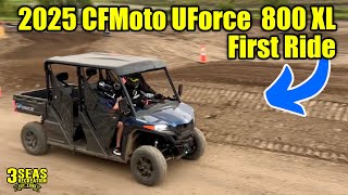 First Drive in the ALL NEW 2025 CFMoto UForce 800 XL 4 Seat Utility UTV from the Dealer Meeting!