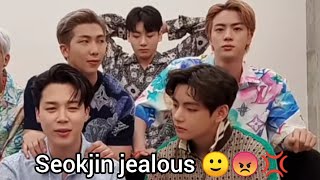 Jealous Jin is dangerous 😡 (namjin jealous) #namjin #seokjin #namjoon #namjinisreal