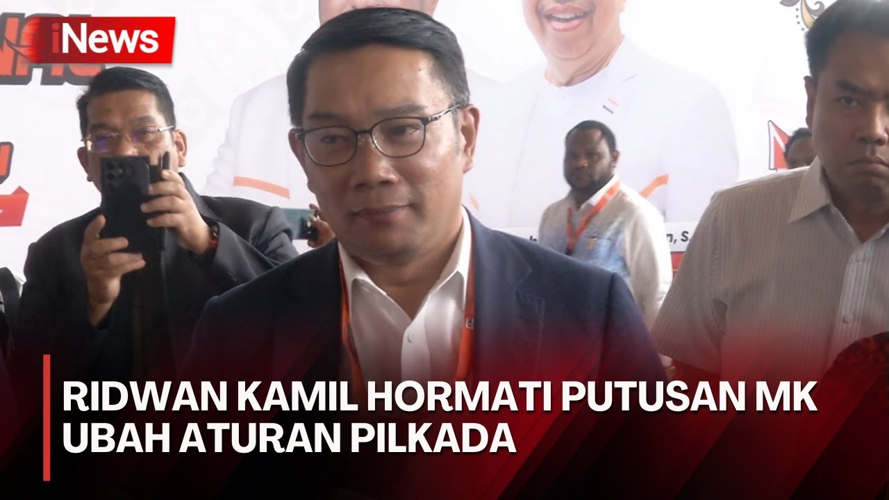 Tanggapi Putusan MK Ubah Ambang Batas Pilkada, Ridwan Kamil Tak Masalah ...