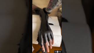 Full hand black tattoo art #shortvideo #blacktattoo #tattoodesigns #tattooskill #artskills