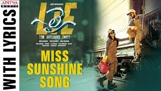 Miss Sunshine Song With Lyrics | Lie Songs | Nithiin , Megha Akash | Mani Sharma | Hanu Raghavapudi