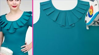 How to Sew a Stylish Pleated Neckline Design | Step-by-Step DIY Neckline Sewing Tutorial