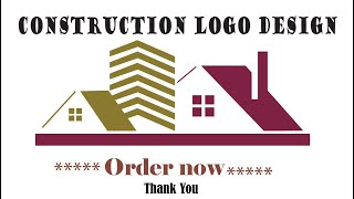 Professional Construction Logo Design illustrator CC Tutorial illustrator Tutorials | Logo Design |