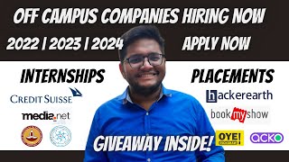 OFF Campus Placements Internships | 2022 | 2023 | 2024 pass-outs | Media.net 🔥