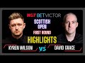 Kyren Wilson vs David Grace |  Round One Highlights | Scottish Open 2024 #snooker2024 #kyrenwilson