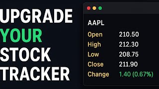 📈 Build a Real-Time Stock Tracker in Python | Full Beginner Tutorial