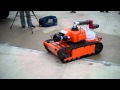 Firefighting robot demonstration