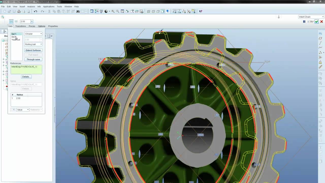 Pro Engineer Gear Tutorial Youtube