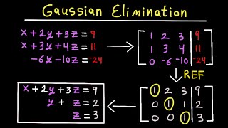 Gaussian Elimination & Row Echelon Form | REF