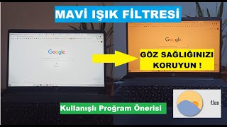 Bilgisayar Ekranı Mavi Işık Filtre Programı - Göz Sağlığı için Filtreleyin  Windows 7, 8, 8.1, 10