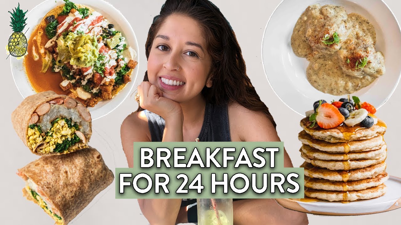 Eating Only Breakfast Foods For 24 Hours Challenge Youtube