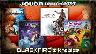 JOUOB.unbox@797 📦 BLACKFIRE 💠 Assassin’s Creed 🔸 Mysterium Kids 🔸 Pišk.o.rky 🔸 Jazýčky ven