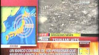 Terremoto (TSUNAMI) En Japón 02:45 PM - Colombia 4:00 AM 2011! Part 2/3