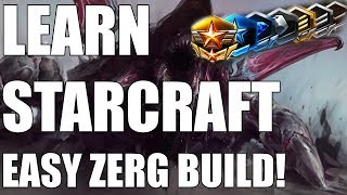 Learn Starcraft - Zerg Beginner Build Guide \u0026 Gameplan! [2018]