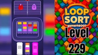 Loop Sort Level 229 hard level Walkthrough Solution