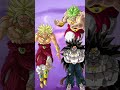 Who is stronger | Broly [Z] VS Xeno Broly & Cumber #short  #dbs #sdbh