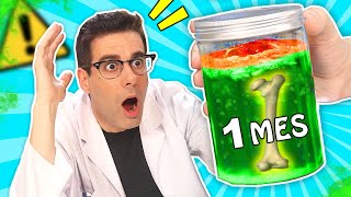 Dejando COMIDA 1 MES EN AGUA 😱 ¡INCREIBLE CÓMO QUEDA! | Experimentos Curiosidades con Mike - T4 E34