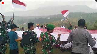 TNI-POLRI MENGIBARKAN BENDERA MERAH PUTIH DI TANAH PAPUA🇮🇩💪