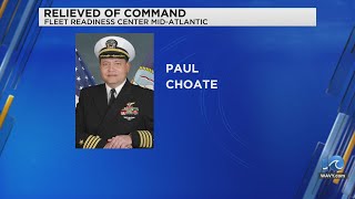 Navy commander fired due to \