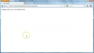 HTML Tutorial 2 Adding and Spacing Text