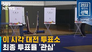 이 시각 대전 투표소…사전투표 열기에 최종 투표율 '관심' / SBS