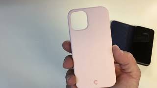 CYRILL by Spigen. Silicone Case for iPhone 12 Mini. Pink Sand Color