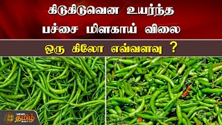 கிடுகிடுவென உயர்ந்த பச்சை மிளகாய் விலை.. ஒரு கிலோ எவ்வளவு? | Green Chili Rate | Koyembedu