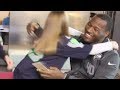 Super Bowl 48 Seahawks Derrick Coleman Meets Deaf Fans