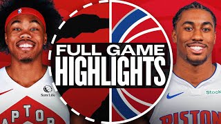 RAPTORS at PISTONS | FULL GAME HIGHLIGHTS | November 25, 2024