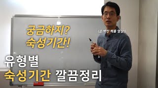 알면 바로 써먹는 숙성 기간, 현존하는 모든 숙성 기간을 알려주마