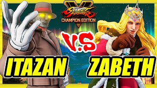 SFV CE 🔥 Itazan (G) vs Zabeth (Kolin) 🔥 Ranked Set 🔥 Street Fighter 5