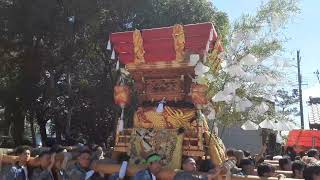 2024年10月13日  岩岡神社、布団太鼓 計10台