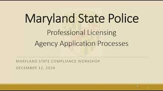 Professional Licensing Agency Application Processes Guide