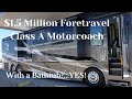 Walk thru a 2023 Foretravel Presidential Series luxury Class A Motorcoach valued at $1,500,000