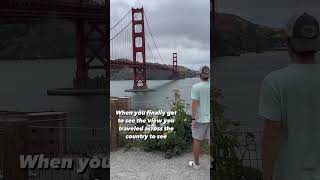 Golden Gate Bridge #travel #funny #scenic