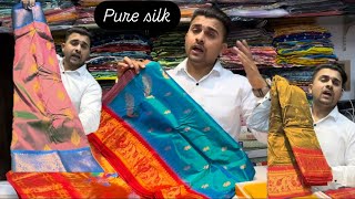 Silk sarees sale 2025 | Pure silk sarees collection for wedding | @veeranganasarees4803 #saree