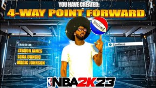 This NEW *POINT FORWARD* BUILD WILL CHANGE NBA 2K23 FOREVER 🔥