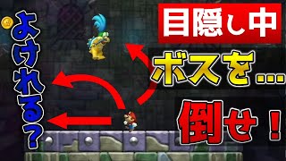 【目隠しマリオ】相方の指示でマリオクリアしてみたPart4.5【1-砦/二人実況】