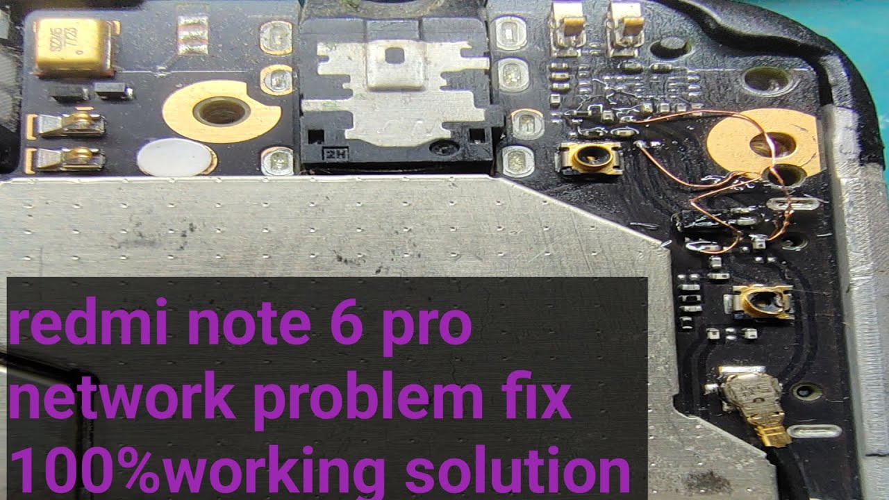 Redmi Note 6 Pro Network Problem Solution - YouTube