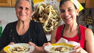 Discover Sicilian 'badda' beans and tagliatelle with Pasta Grannies