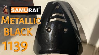 TIP to Spray Samurai Paint Metatllic BLACK 1139 #samuraipaint #metallicblack#1139