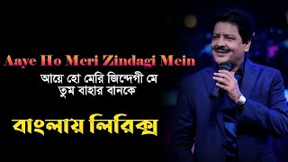 Aaye Ho Meri Zindagi Mein lyrics । আয়ে হো মেরি জিন্দেগী মে । Udit narayan । sheikh lyrics gallery