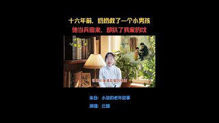 经典微小说《十六年前，奶奶救了一个小男孩，他当兵回来，却扒了我家的坟》#正能量 #感人 #感恩 #故事 #朗诵